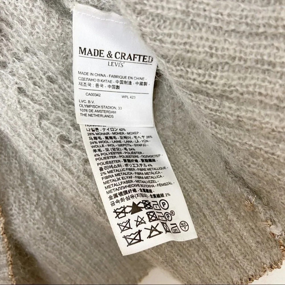 Levi’s Made & Crafted Soft  Metallic Pullover sweater - Picture 7 of 7